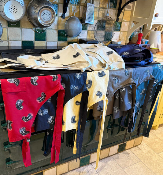 Aprons Guinea Fowl Feather