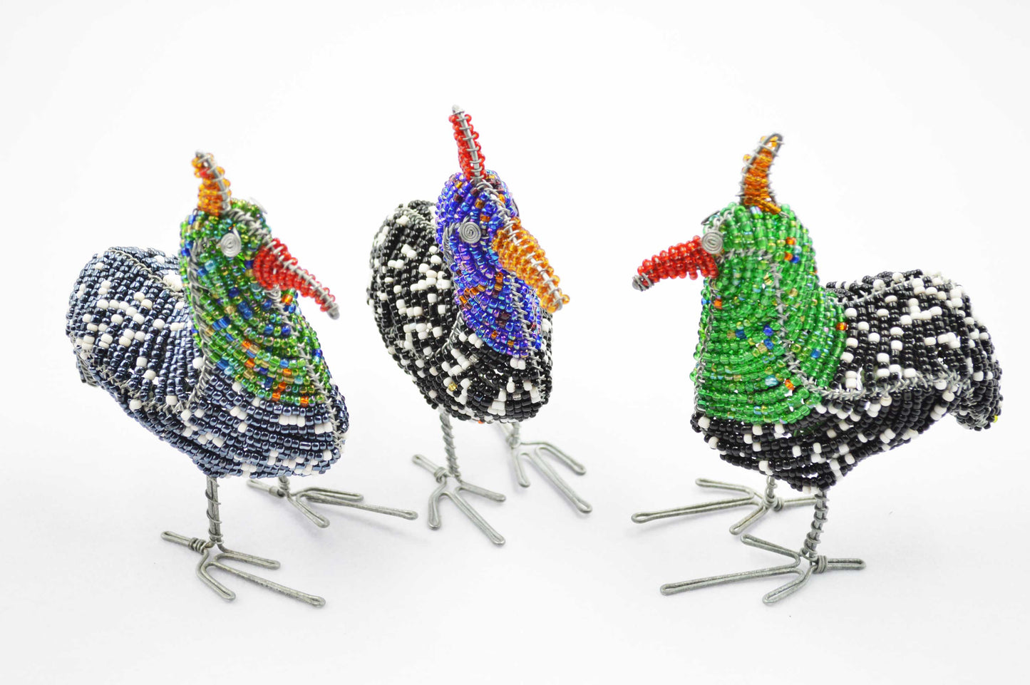 Beaded Guineafowl Ornament