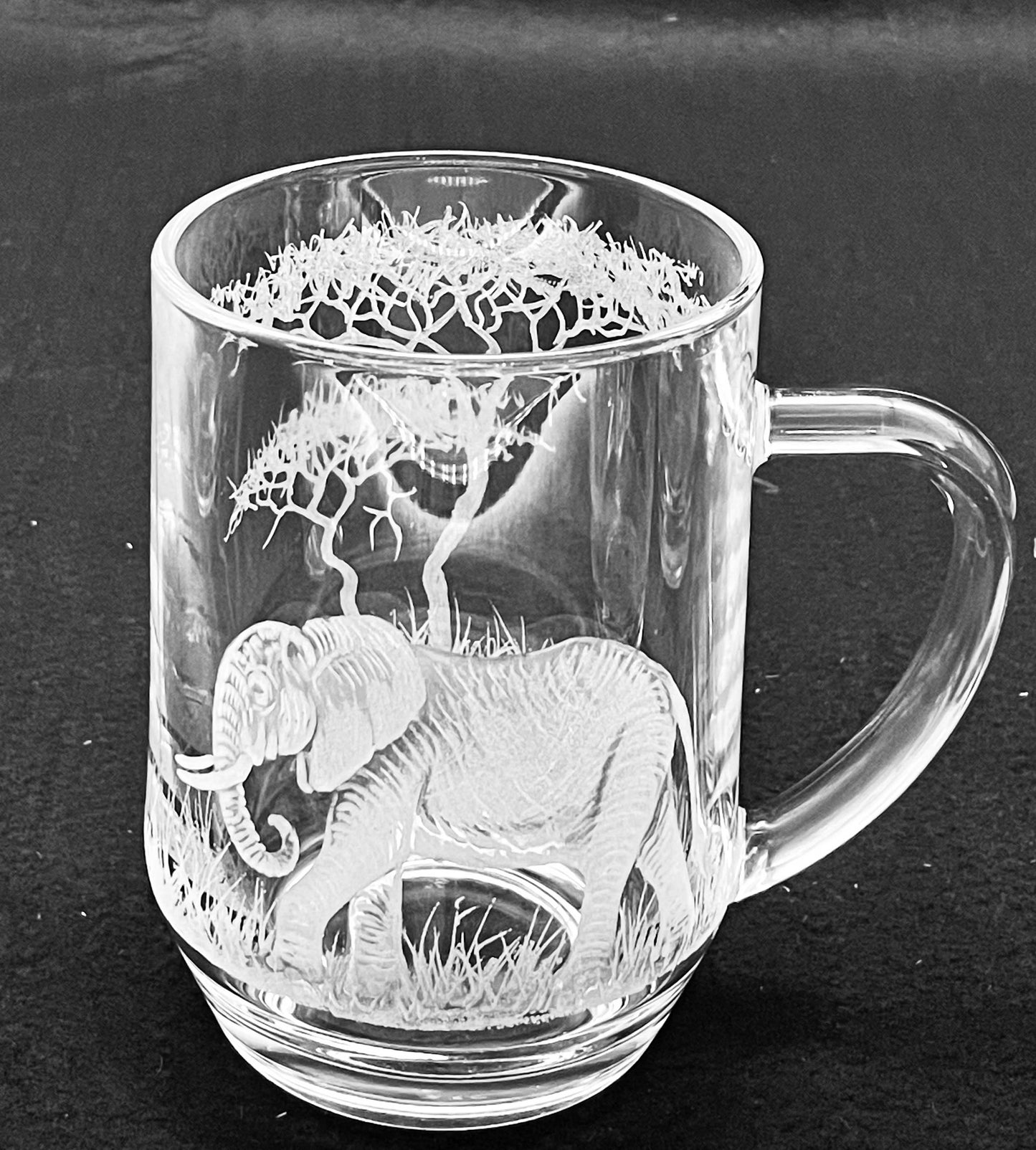 Beer Tankards, Engraved with selection of African Animals