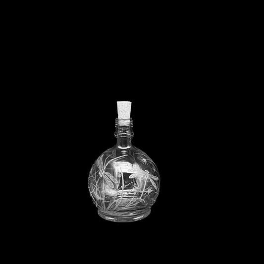 Bottles, Engraved with Dragonfly