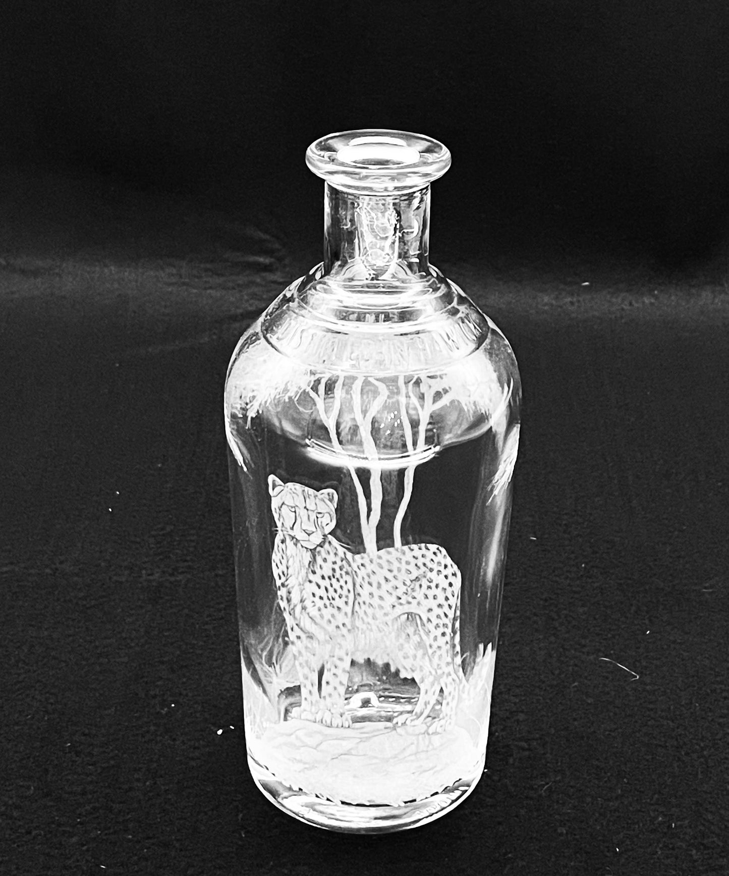 Bottles, Engraved with Hidden Cheetah