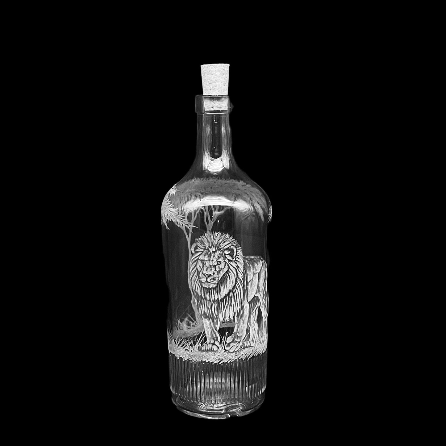 Bottles, Engraved with Lion