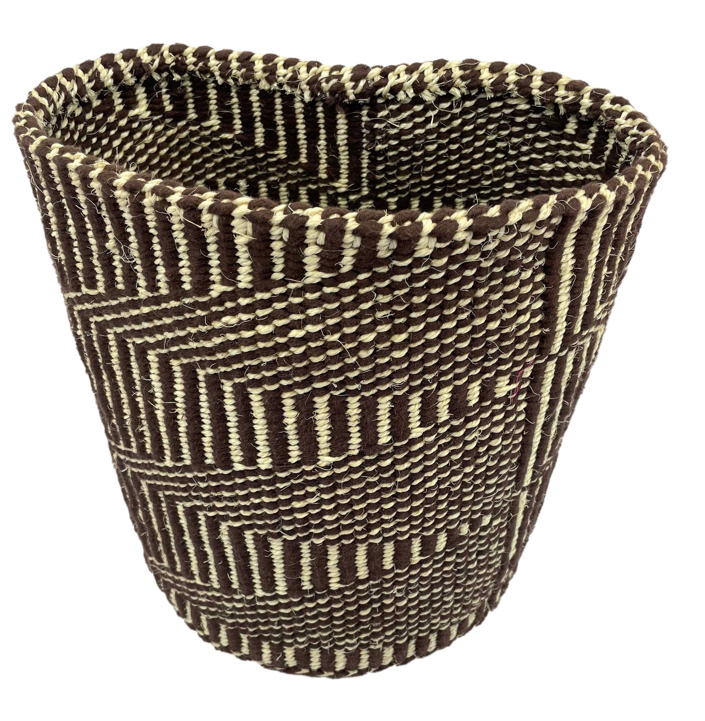 Large Sisal Flag Pattern Basket Bin/Containers