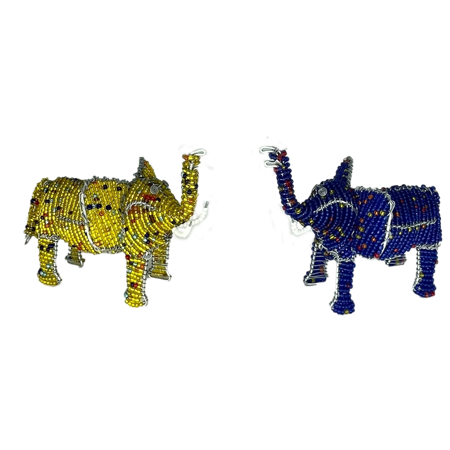 Beaded Elephant Ornament