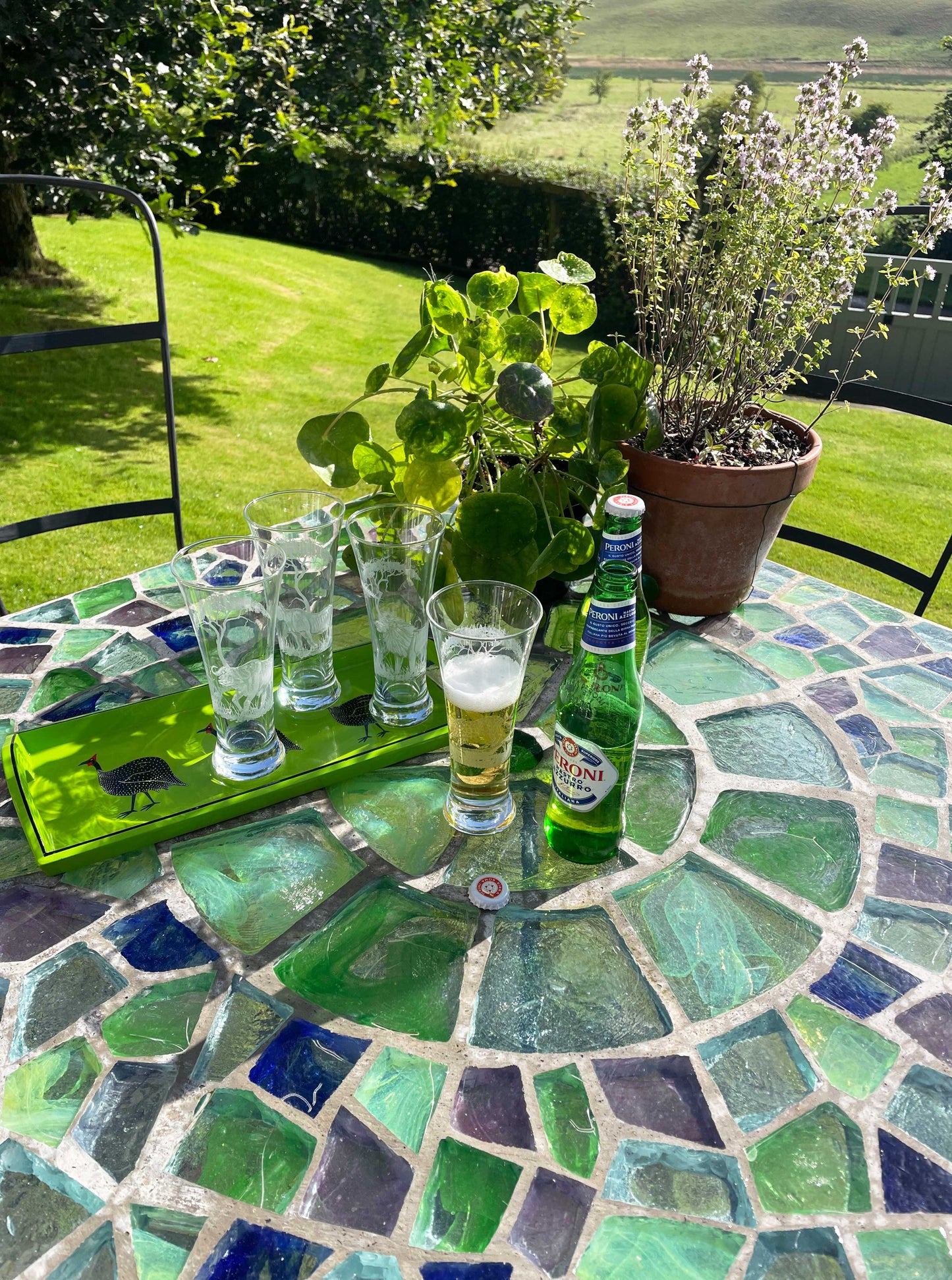 Beer Glasses, Engraved with BIG FIVE African Animals