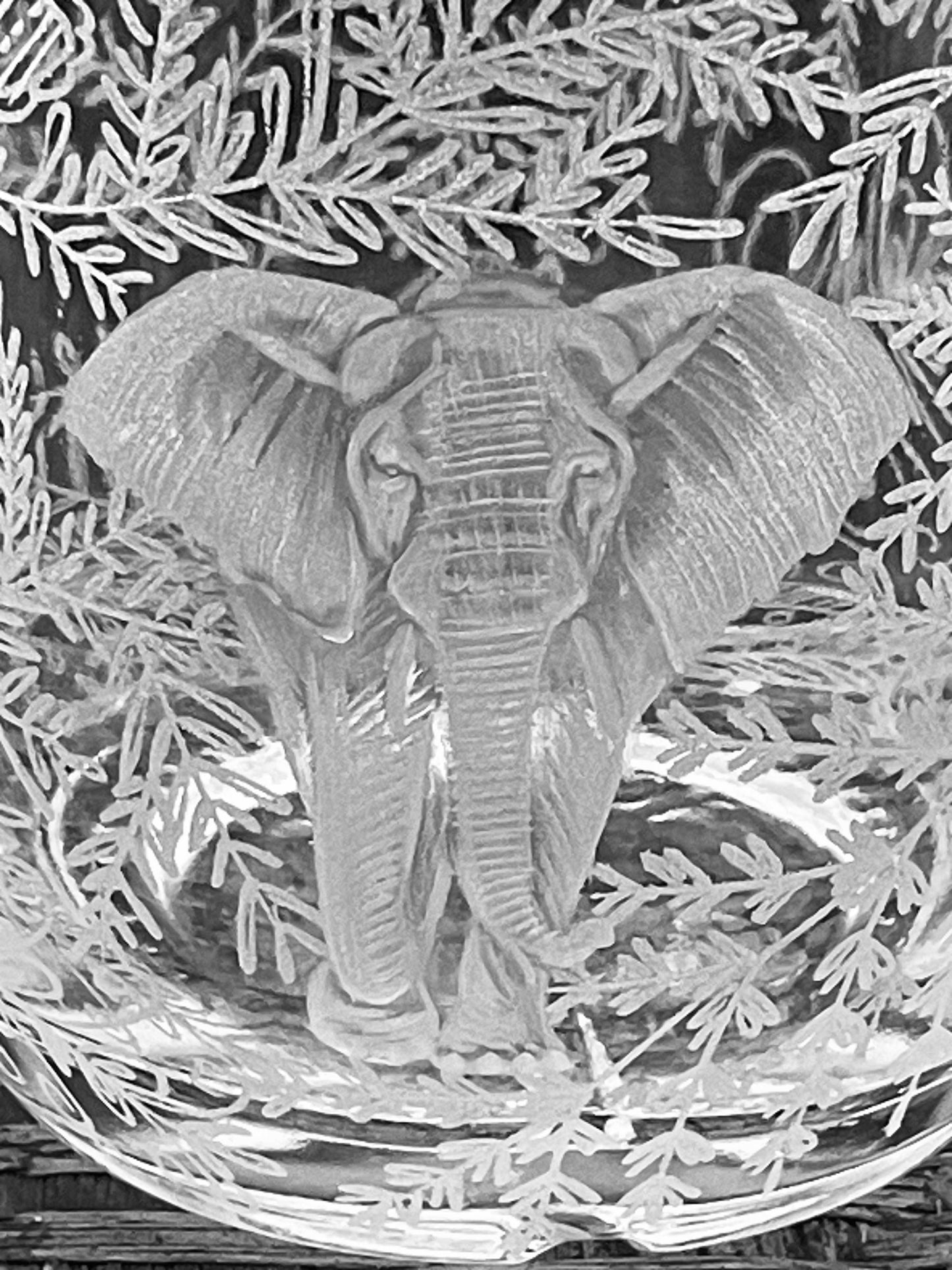 Bottles, Engraved with Hidden Elephant