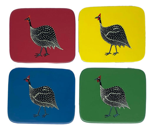 Table Mats, Original Guinea Fowl Harlequin Set of 4