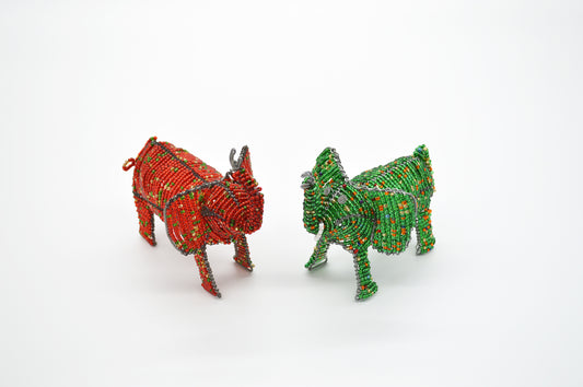 Beaded Elephant Ornament