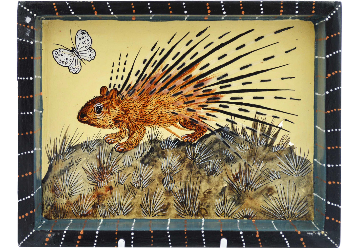 Naive Art Tray Small Porcupine