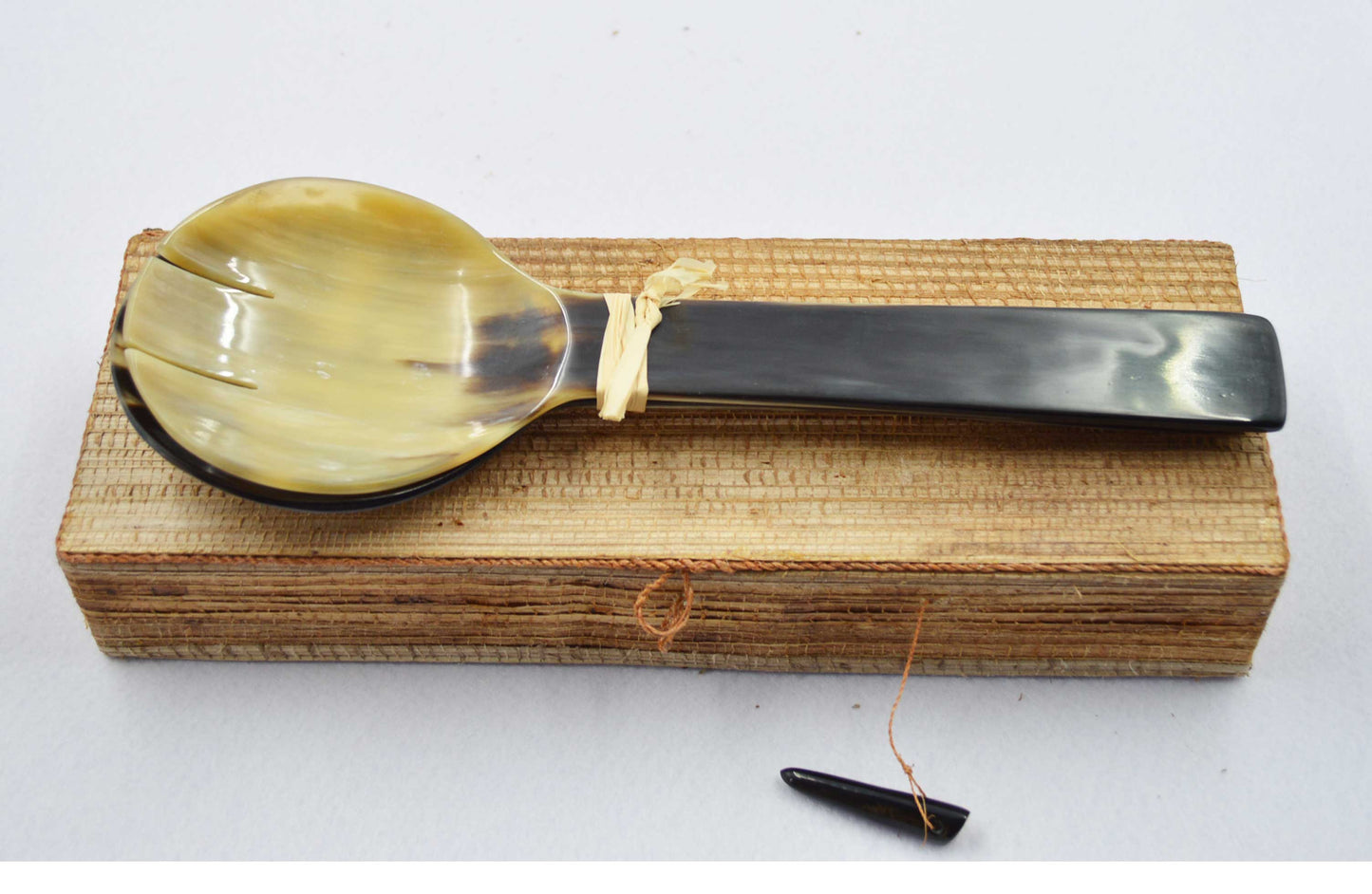 Ankole Cow Horn Salad Servers