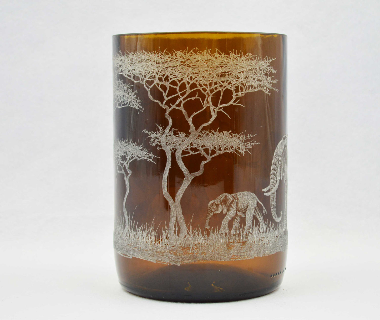 Storm Lantern Extra Large, Engraved with Elephant Family