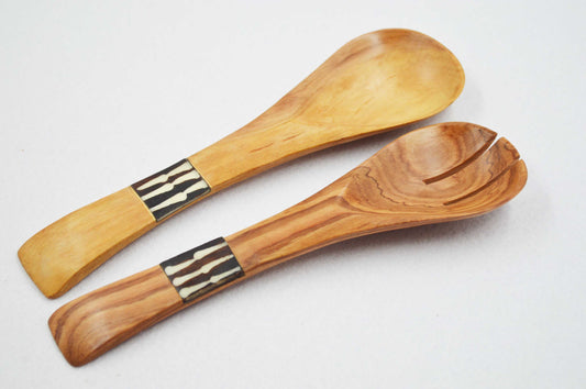 Olive Wood Salad Server