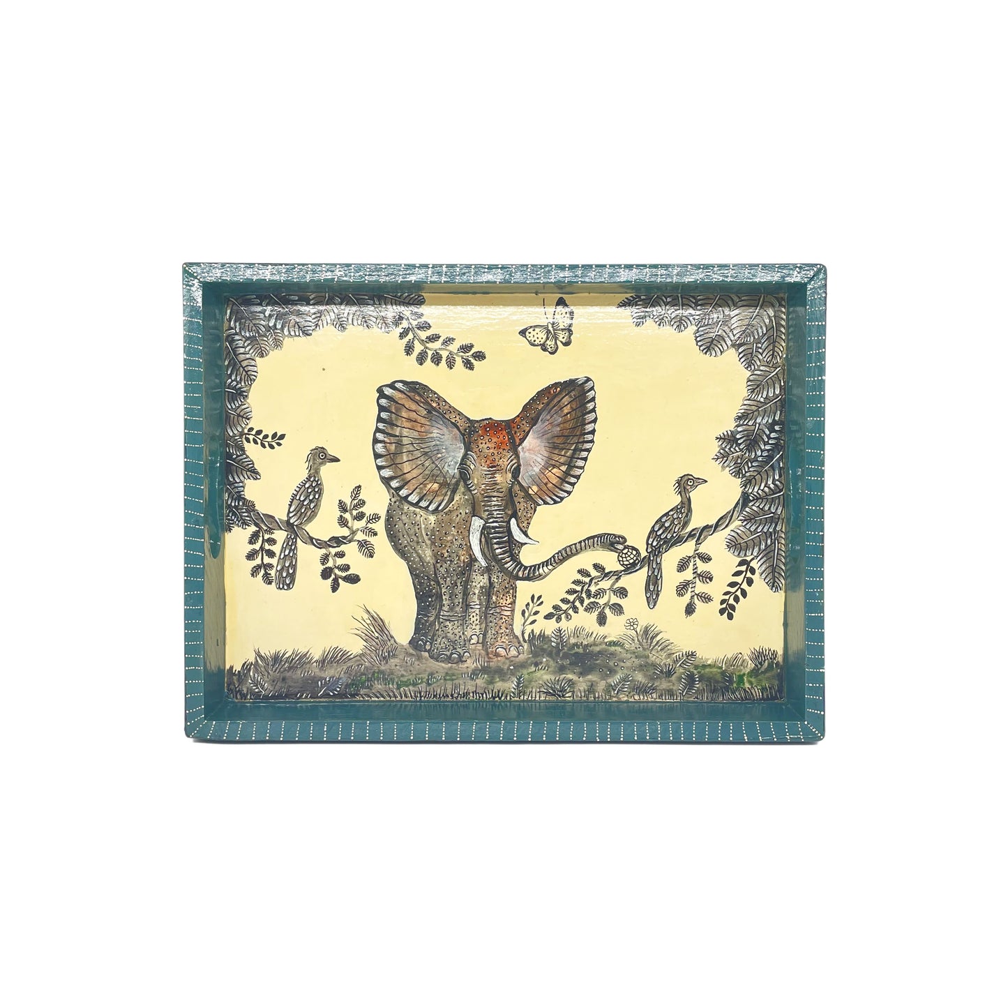 Naive Art Tray-Elephant
