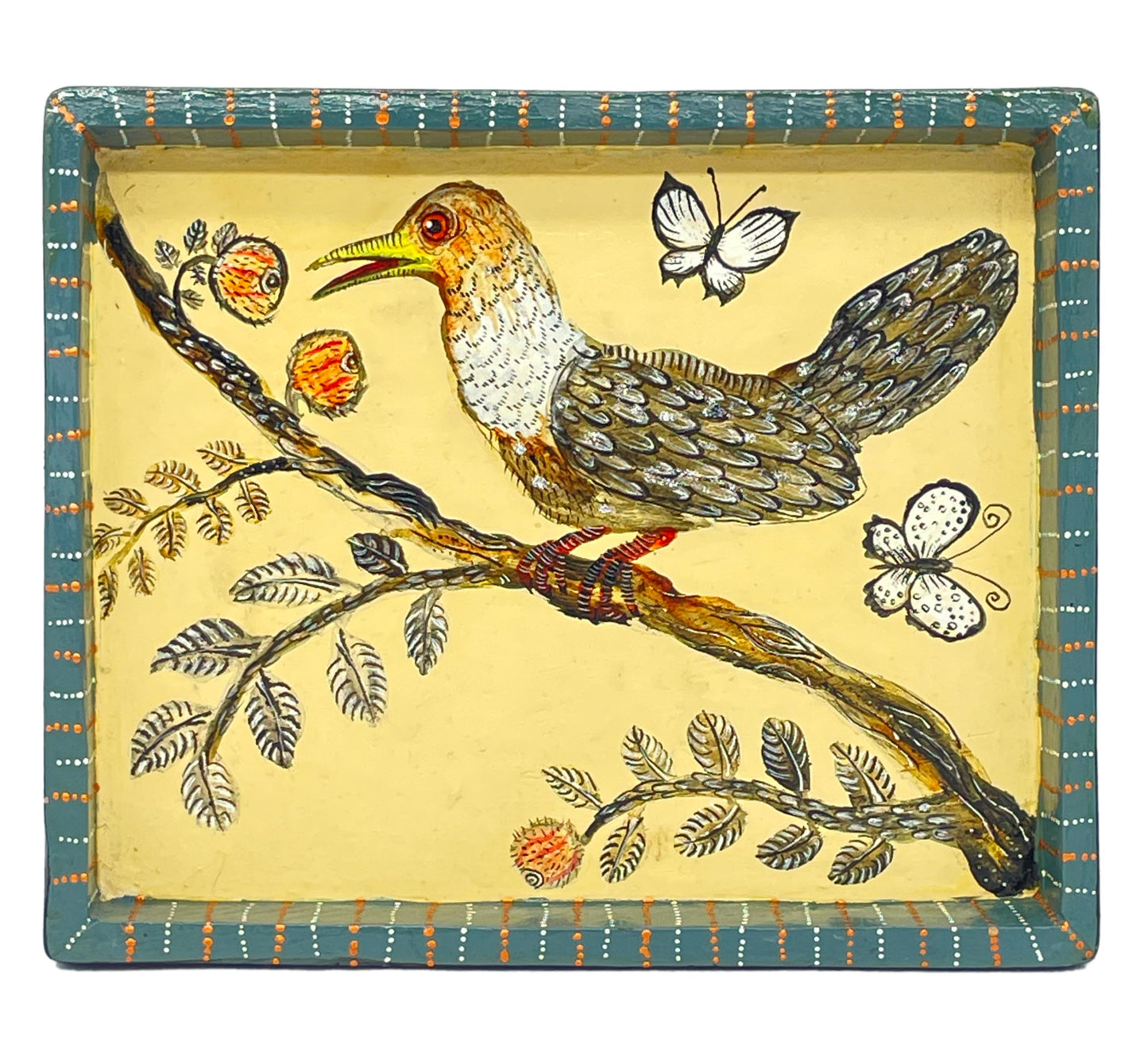 Naive Art Tray - Medium - Birds