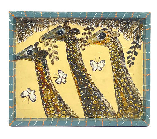 Naive Art Tray - Medium - Giraffe