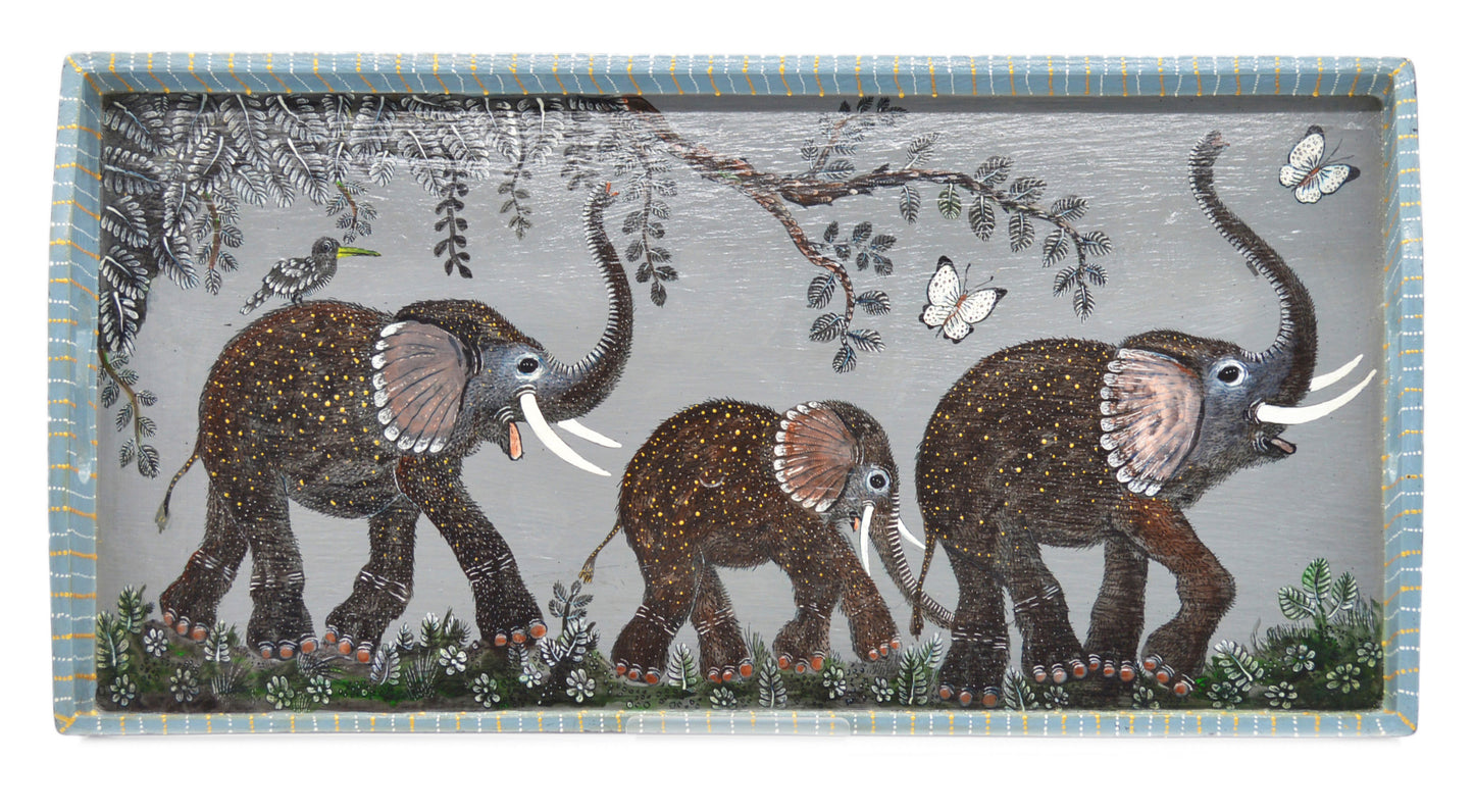 Naive Art Tray - Ex Long - Elephant