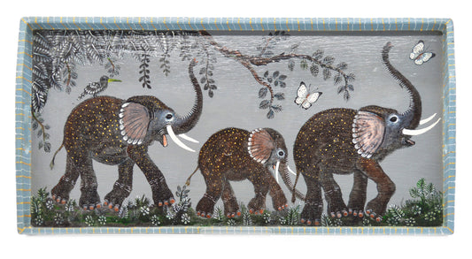 Naive Art Tray - Ex Long - Elephant
