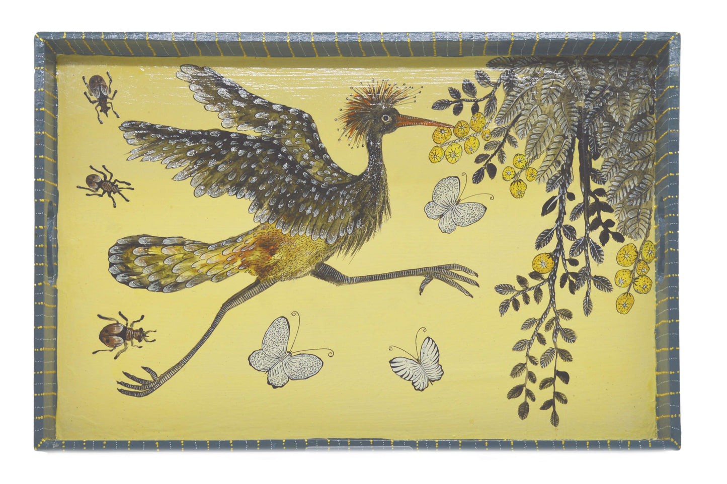 Naive Art Tray - Ex Large - Birds
