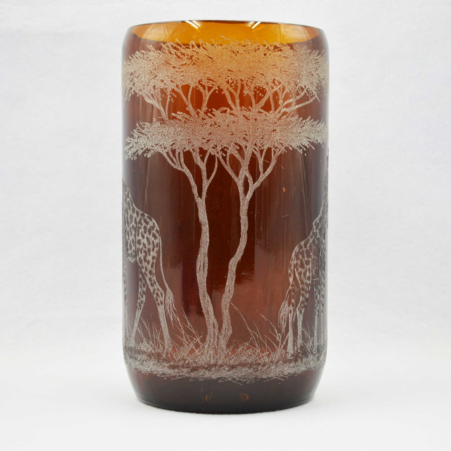 Extra Large Storm Lantern, Engraved with Giraffes (B)