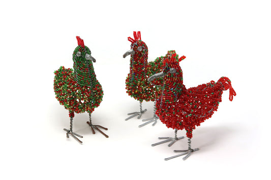 Beaded Chicken Ornament