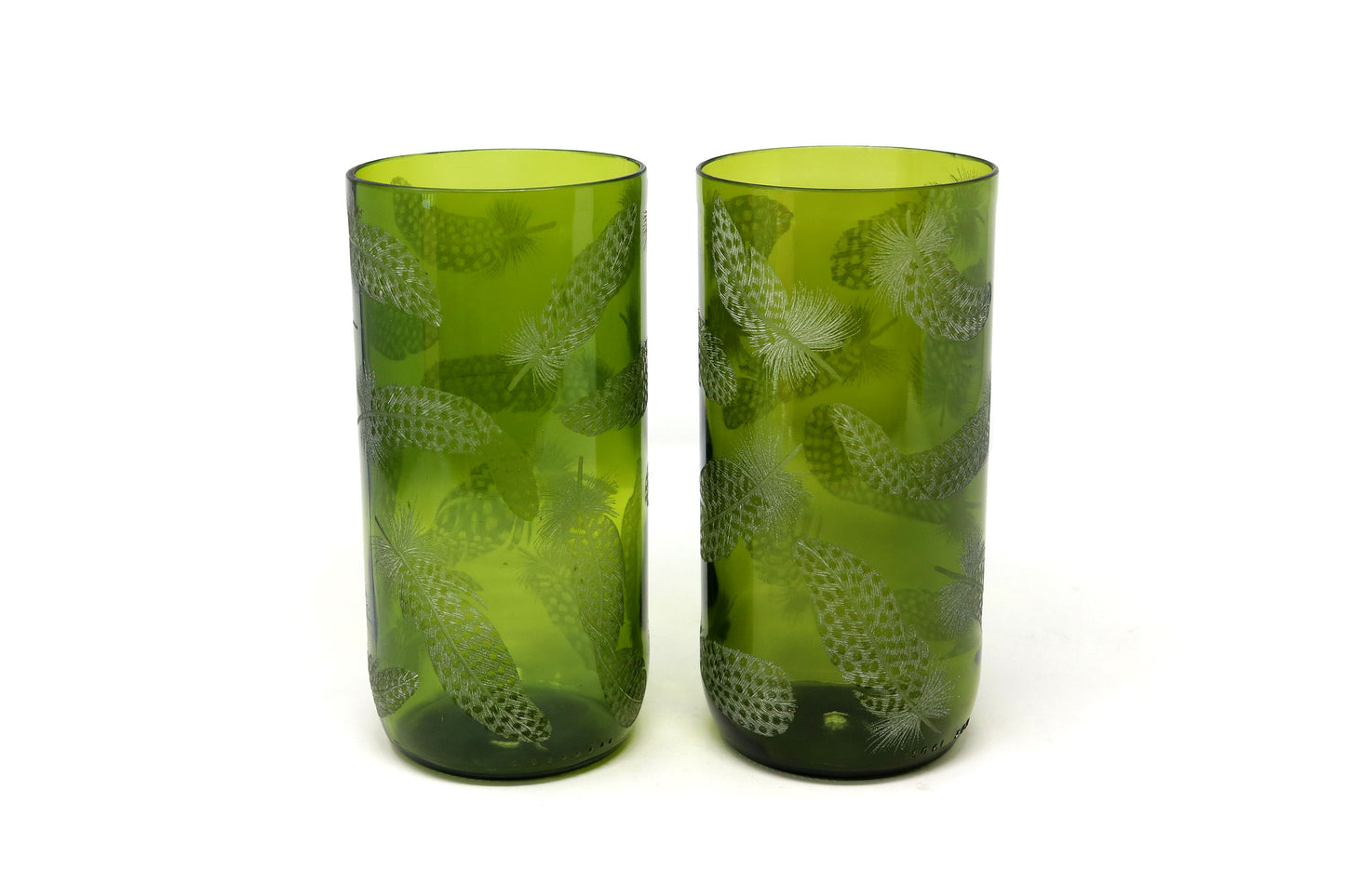 Storm Lantern, Engraved with Guinea fowl feathers