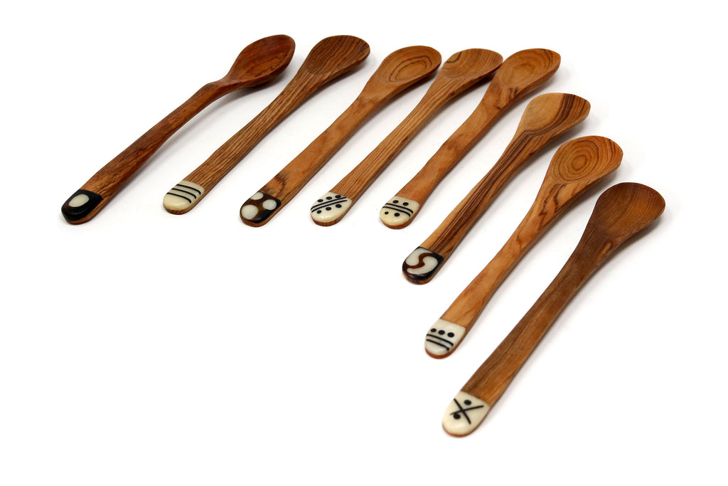 Olive wood relish spoons