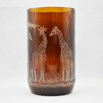 Extra Large Storm Lantern,  Engraved with Giraffes (C)
