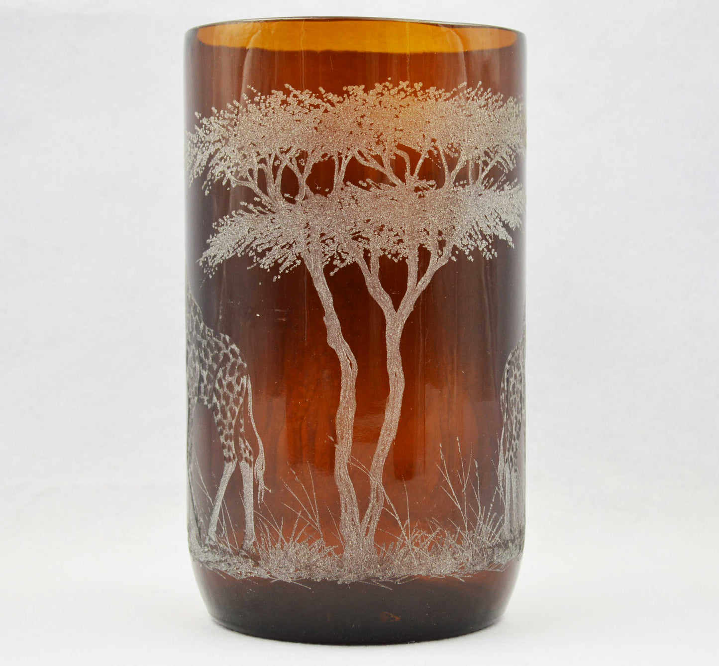 Extra Large Storm Lantern,  Engraved with Giraffes (C)