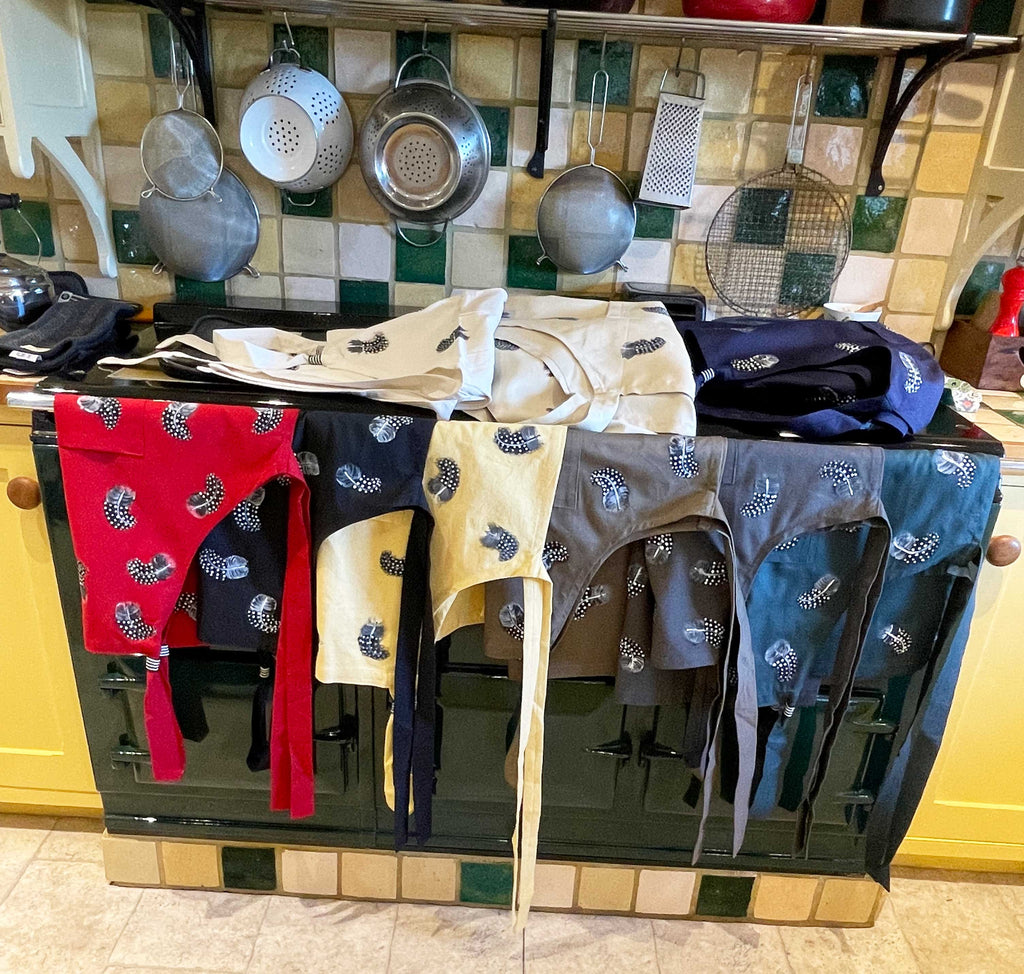 Aprons Guinea Fowl Feather