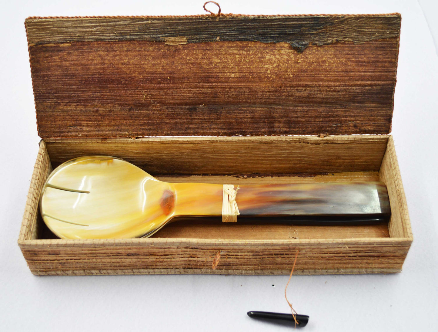 Ankole Cow Horn Salad Servers