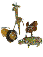 Beaded Elephant Ornament