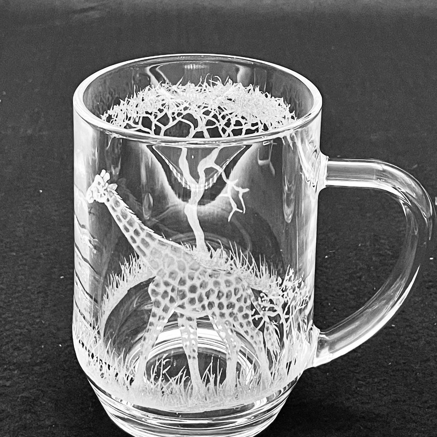Beer Tankards, Engraved with selection of African Animals