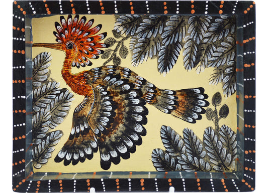 Naive Art Tray Small Hoopoe