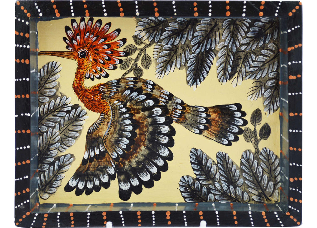 Naive Art Tray Small Hoopoe