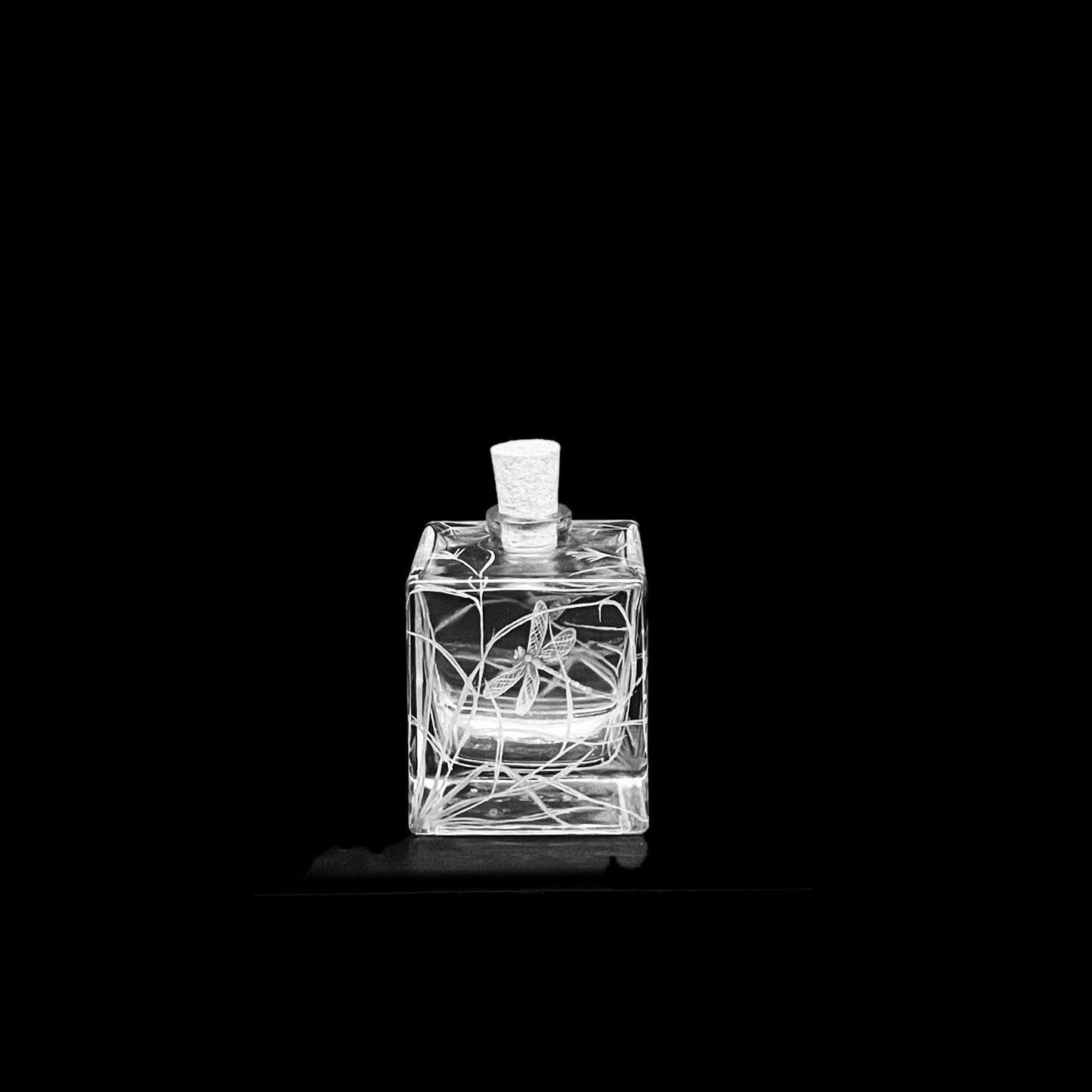 Bottles, Engraved with Dragonfly