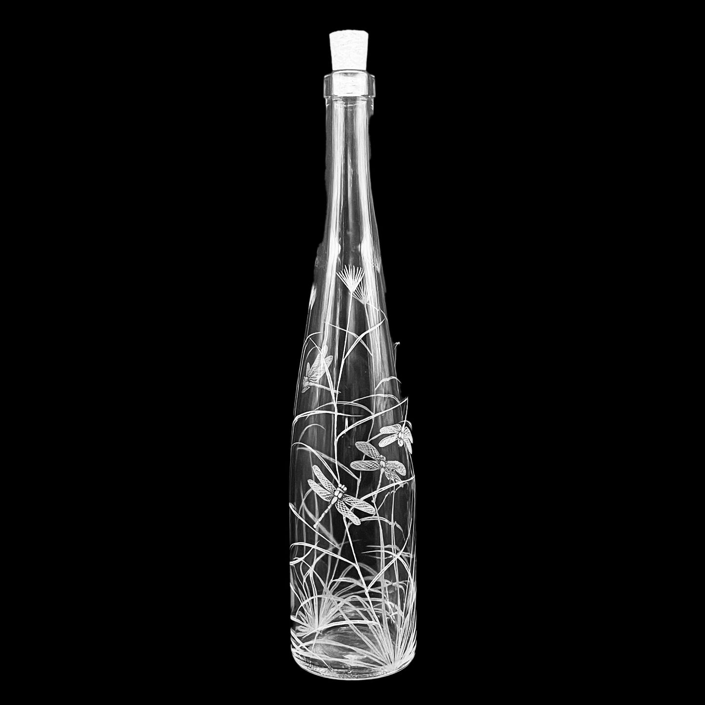 Bottles, Engraved with Dragon Fly