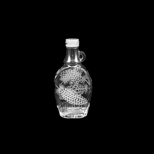 Bottles, Engraved with Guinea Fowl Feathers