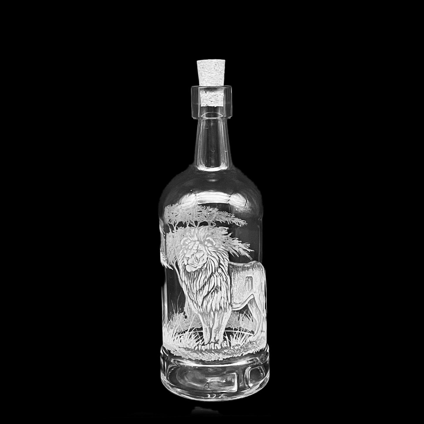 Bottles, Engraved with Lion