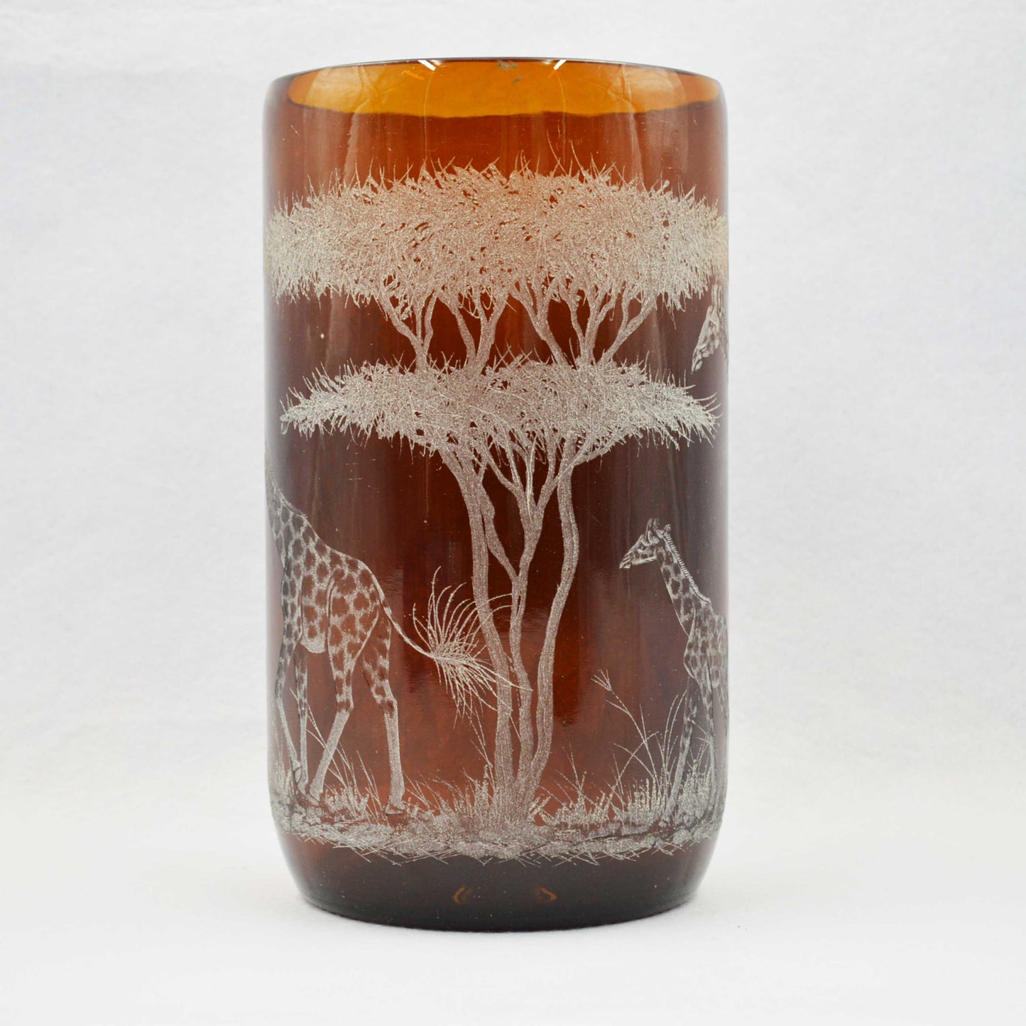 Extra Large Storm Lantern,  Engraved with Giraffes (A)