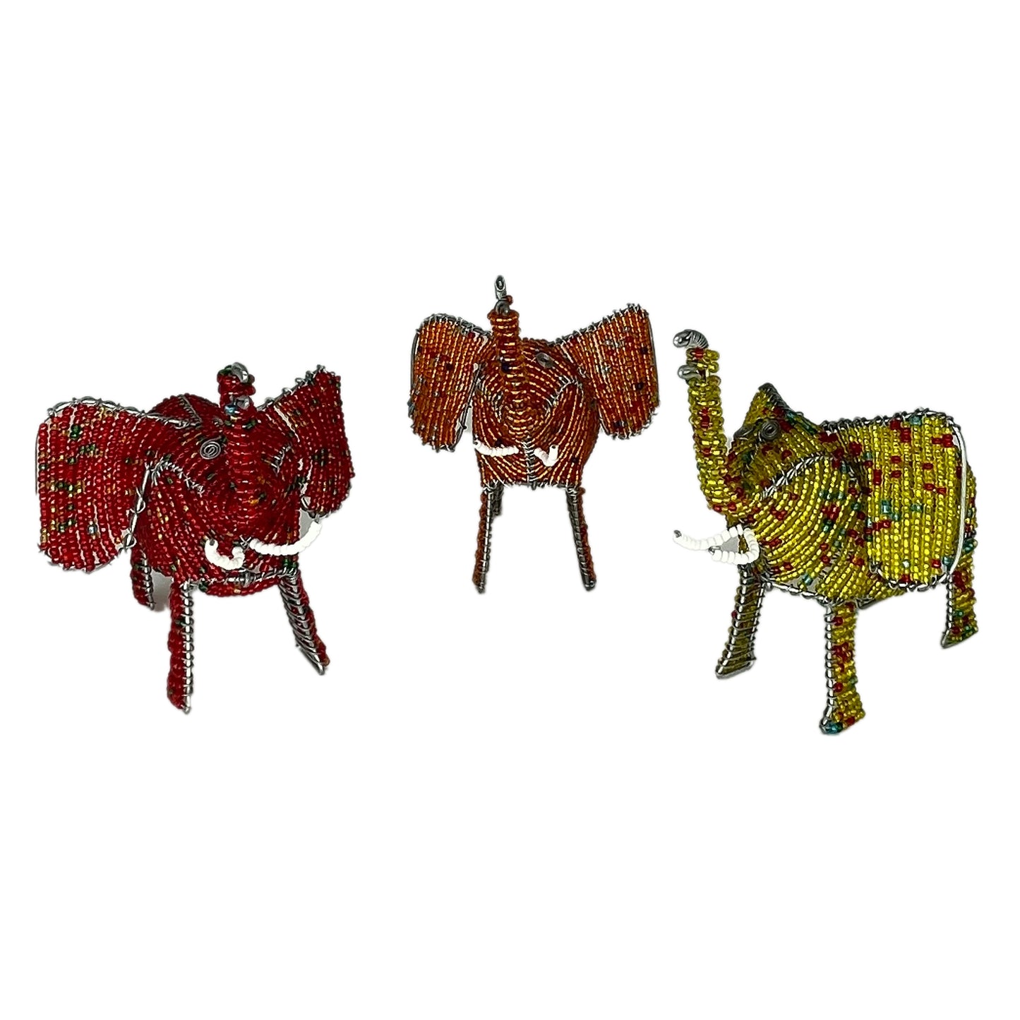 Beaded Elephant Ornament