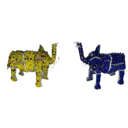 Beaded Elephant Ornament