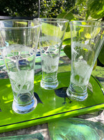 Beer Glasses, Engraved with African Animals