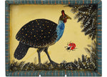 Naive Art Tray -Small - Guinea Fowl