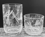 Vase, Engraved Dragonfly