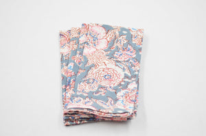 Napkins sets of 4, Grey, Neutral & Pink