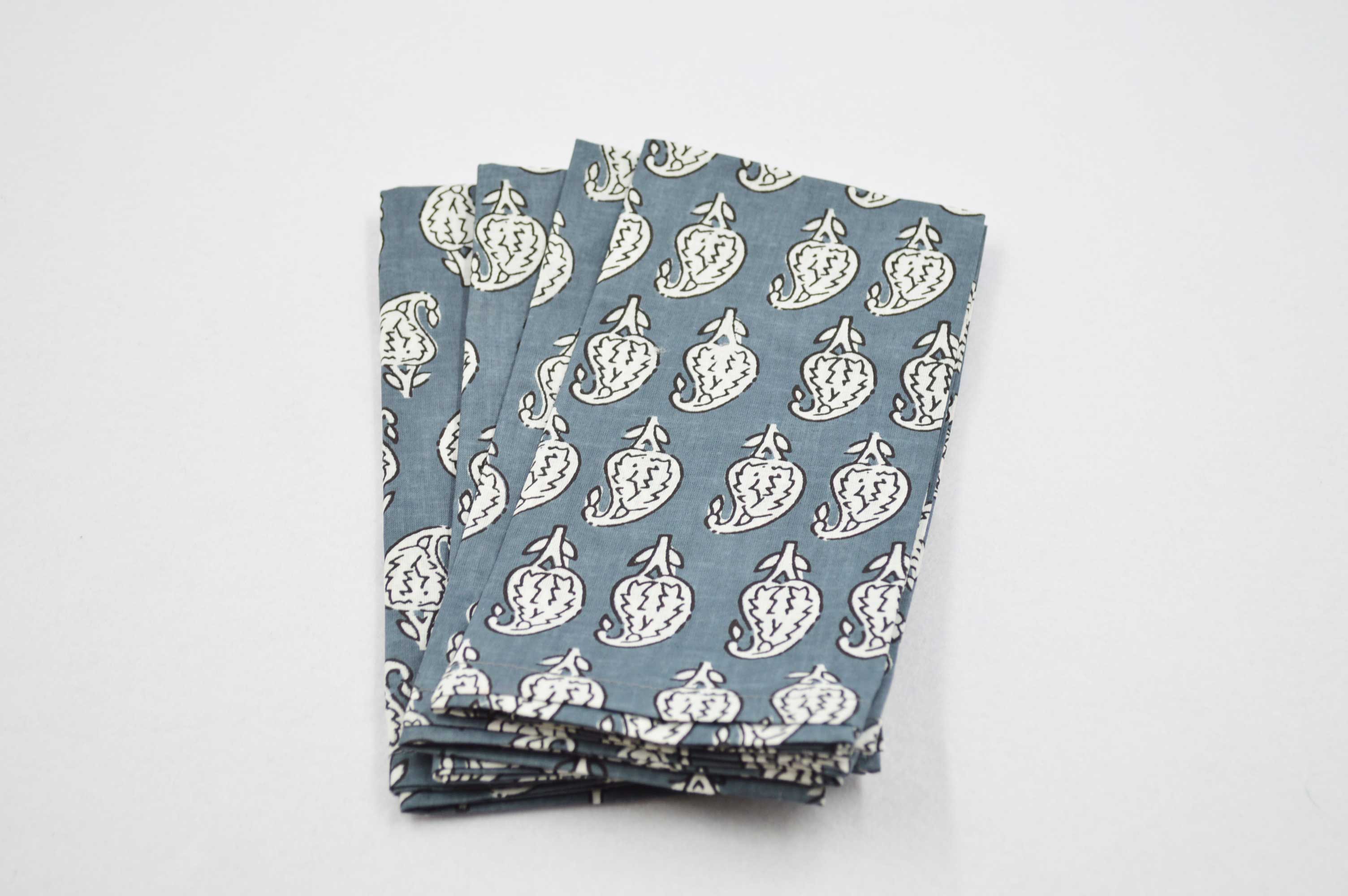 Napkins sets of 4, Grey, Neutral & Pink