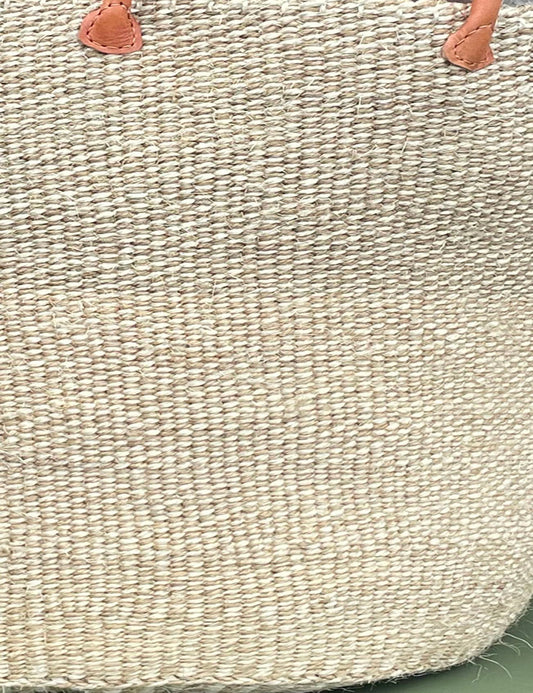 XL Sisal Log Basket Natural & Ivory Marl
