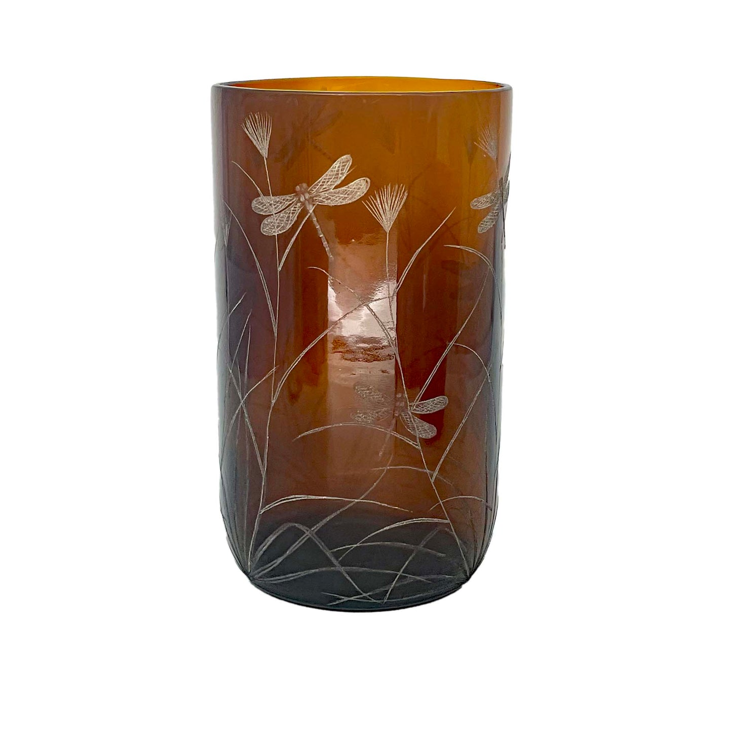 Extra Large Storm Lantern  Engraved with Dragon Fly