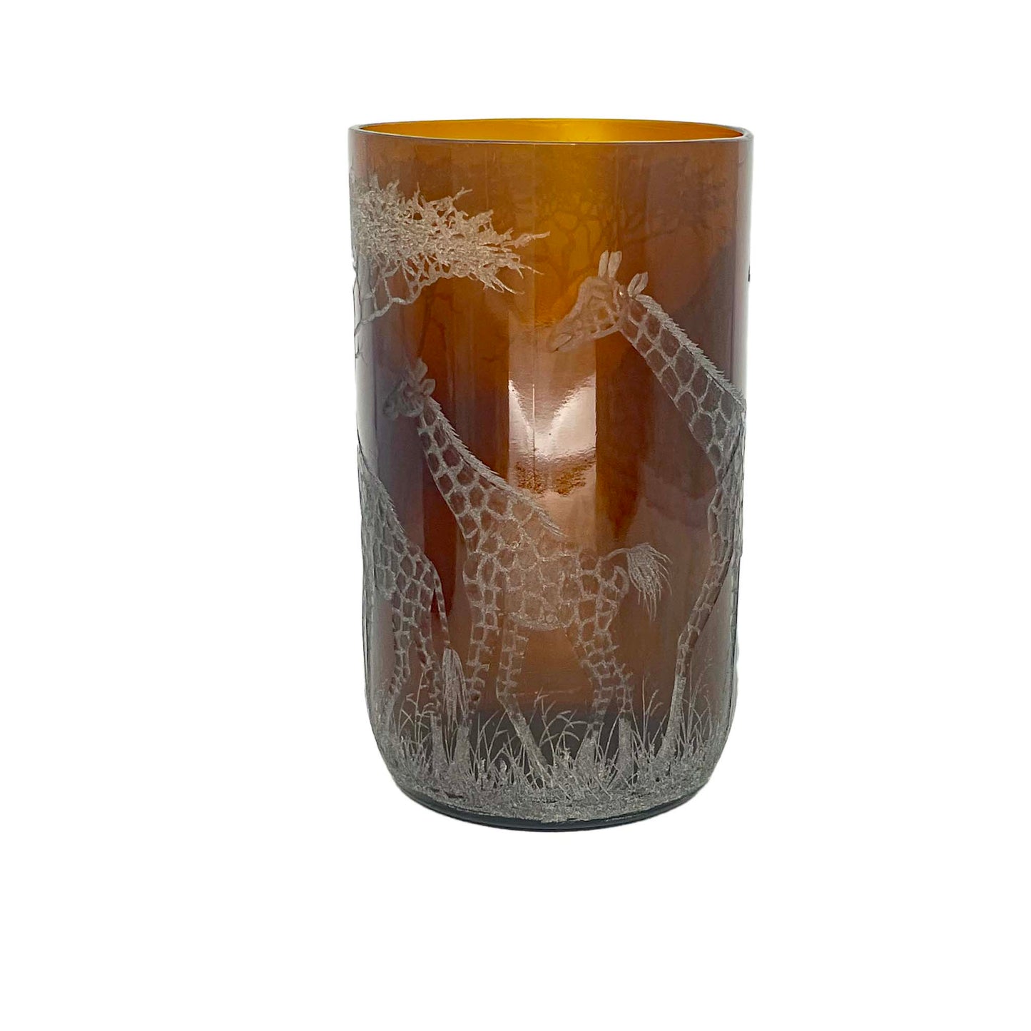 Extra Large Storm Lantern,  Engraved with Giraffe (C)