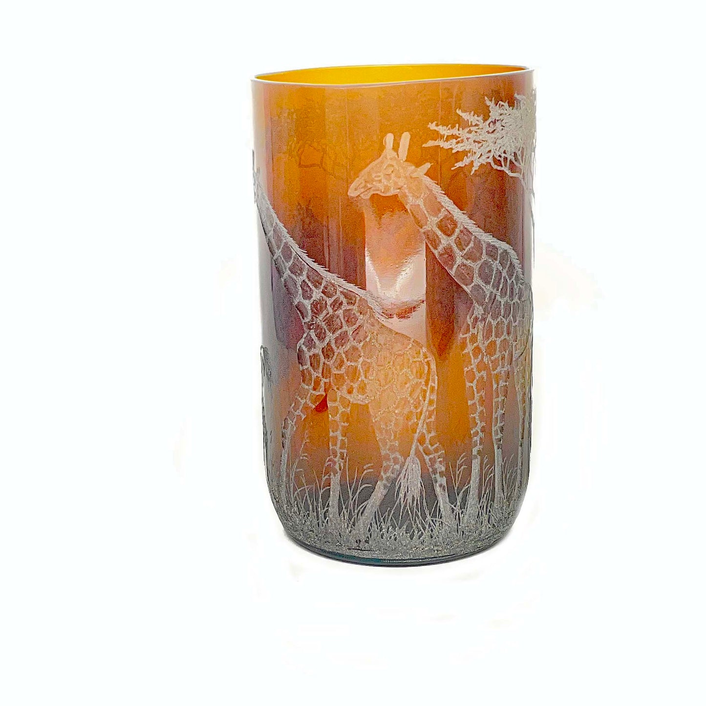 Extra Large Storm Lantern,  Engraved with Giraffe (C)